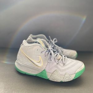 white kyrie 4s